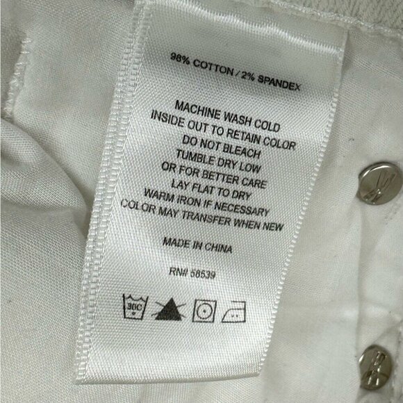 Kut From The Kloth‎ Women’s Off-White Sienna Mid-Rise Skinny Jeans 4/W30/L31.5 - Picture 13 of 14